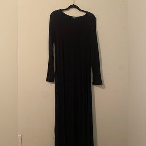 Lulus Black Maxi Dress Long Sleeves